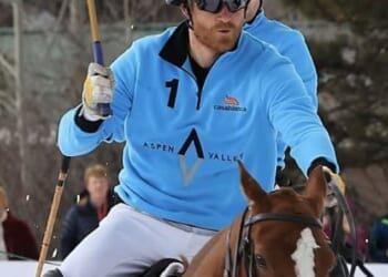 Meghan Markle posts a photo on Instagram of Harry in Aspen with the caption: ‘Oh, hello there'