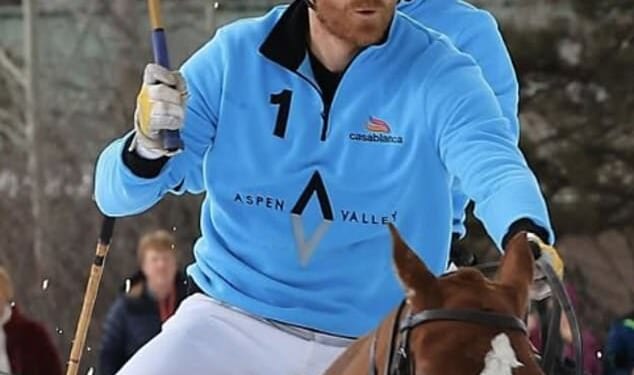 Meghan Markle posts a photo on Instagram of Harry in Aspen with the caption: ‘Oh, hello there'