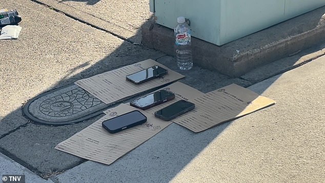 Five men were arrested at intersection of George and Campbell streets