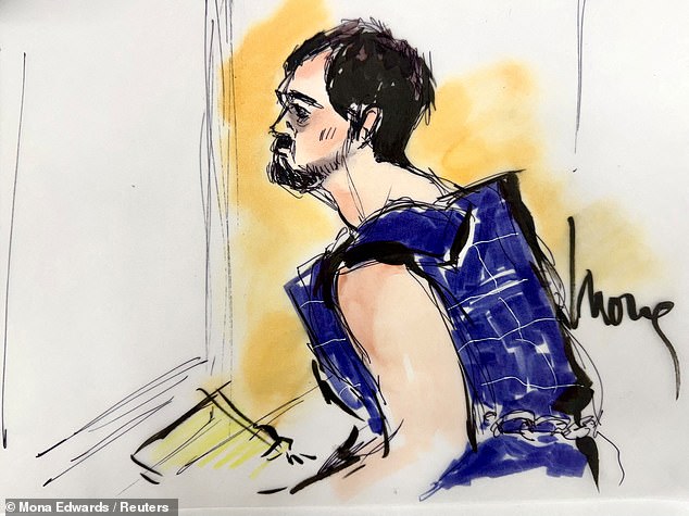 Their son, Nick Reiner, 32, has been charged with two counts of first-degree murder. He wore an anti-suicide vest in the dock