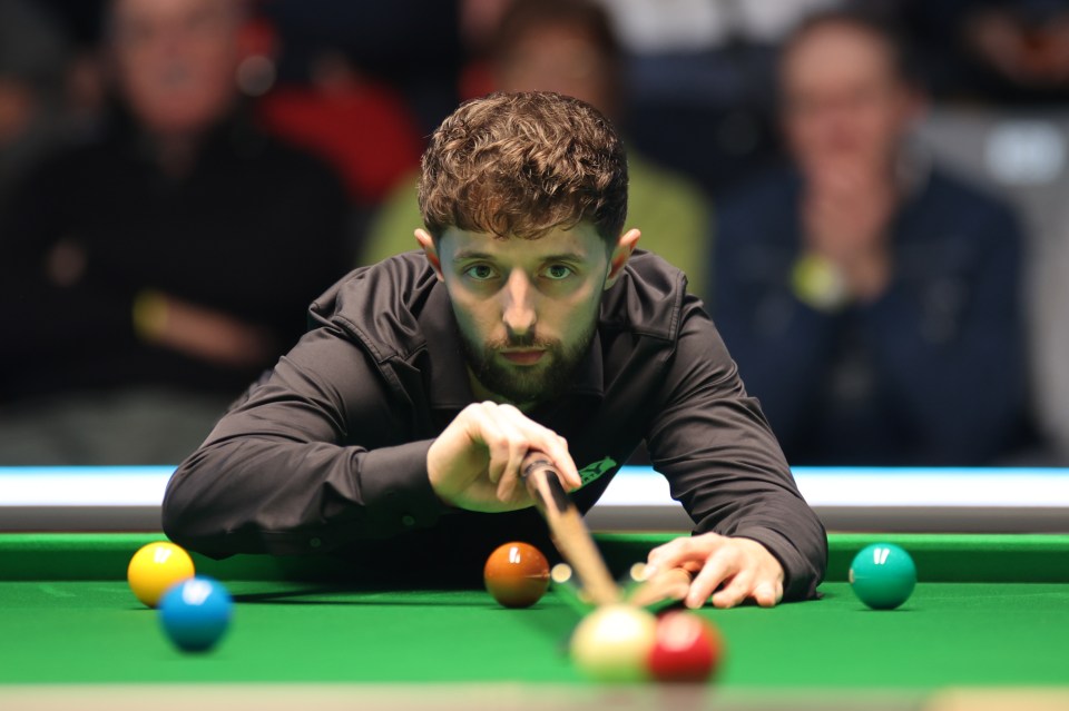 Joe O'Connor playing a shot at the 2025 Scottish Open.