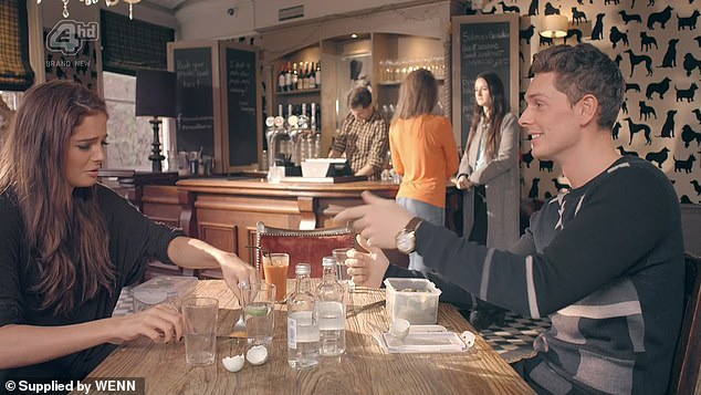 Lonan pictured with Made in Chelsea co-star Binky Felstead during an episode of the hit reality show in 2014