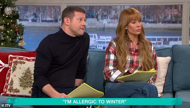 Kirsten appeared on the ITV show to chat to hosts Dermot O'Leary, 52, and Olivia Attwood, 34, (pictured) about her condition