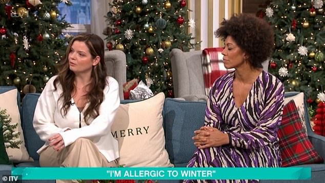 The trio were joined by Doctor Zoe Williams, 45,  (pictured) on the sofa and she explained a bit more about Kirsten's condition