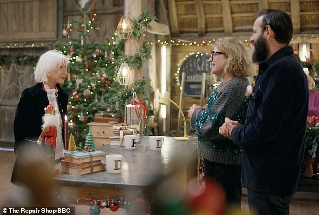 In a first-look clip, the actress says: 'Oh my goodness, this is beautiful! Oh My God, this is exactly the same as it is on the TV. What an Iconic place to find myself'