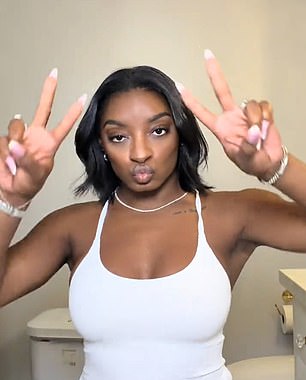 Biles shares regular updates from her life, splitting her time between Texas and Chicago