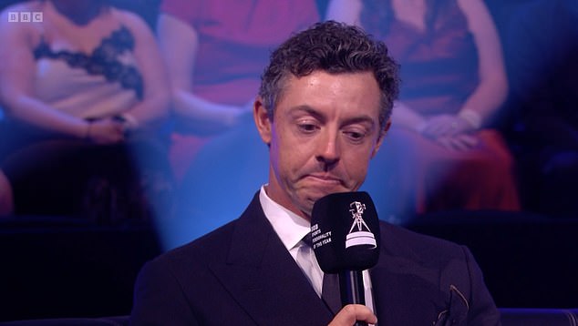 McIlroy, one of six nominees for the main award, was asked about his daughter Poppy and paid tribute to the 'inspirational' fathers of two of the young girls murdered in the Southport attacks