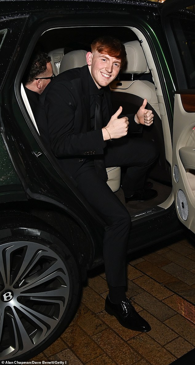 Alex's former campmate and I'm A celeb winner AngryGinge was also at the VIP event