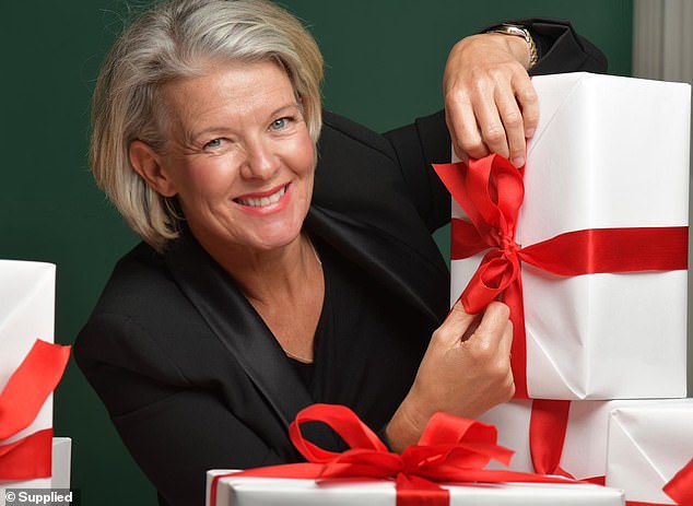 Professional gift wrapper Jane Means (pictured) shared her 10 tricks for tying the perfect bow