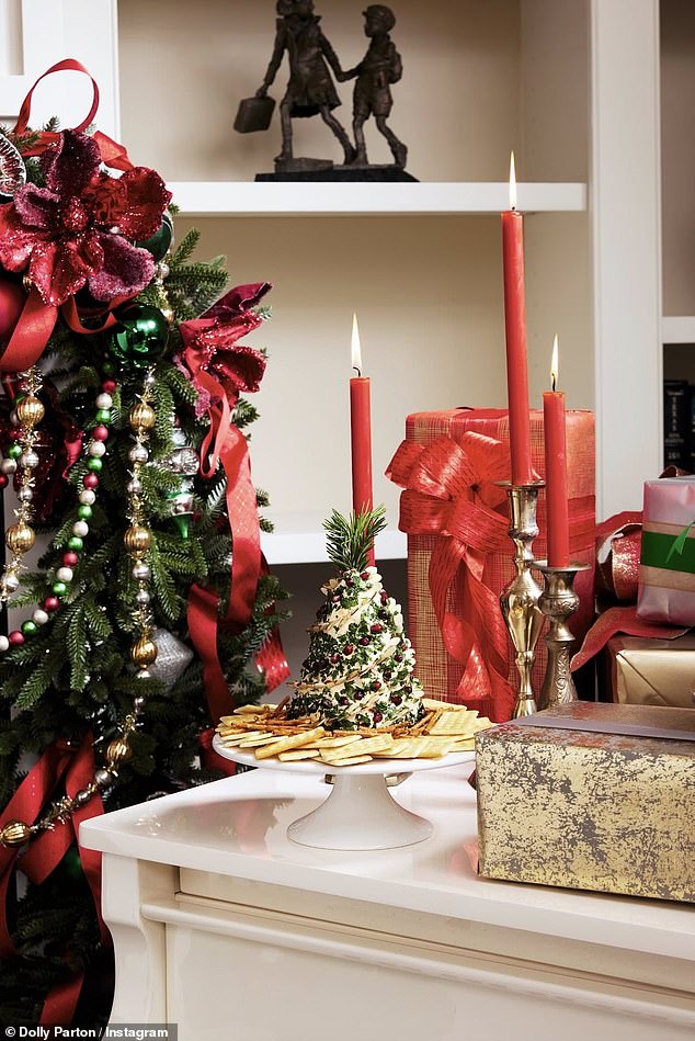 Dolly's recent Instagram post included a closer look at a cracker-and-dip dish