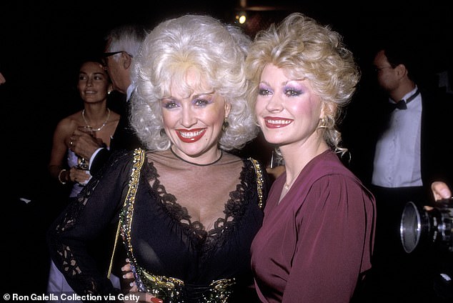 Rachel, right, started off as an actress and singer like her big sister and now works as an executive for Dolly's business ventures; pictured together in 1983 in Denver, Colorado
