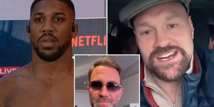 Eddie Hearn hits back at Tyson Fury and defends Anthony Joshua's controversial 'kill' remarks ahead of Jake Paul fight