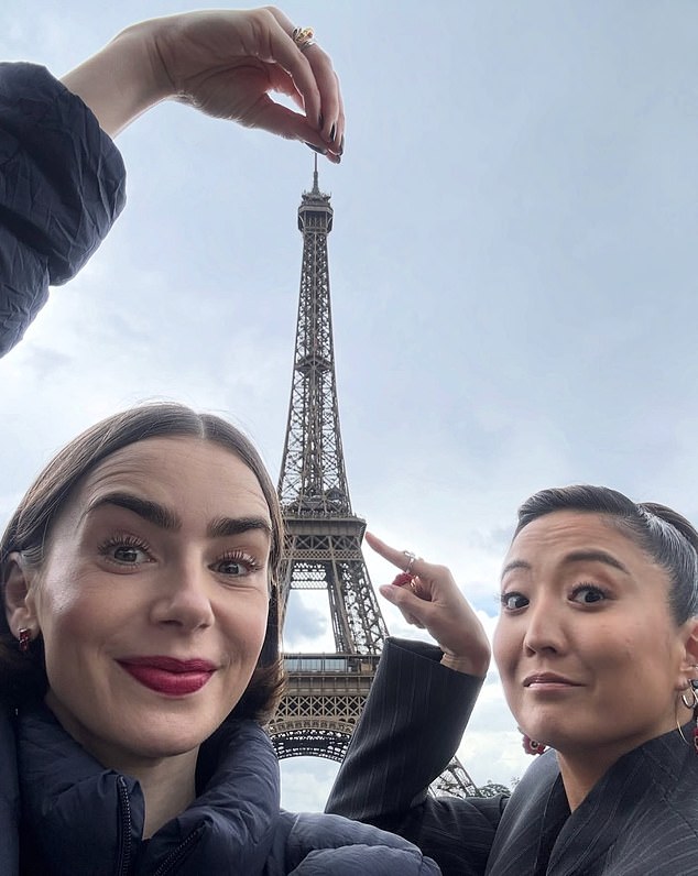 I find Emily In Paris (starring Lily Collins, left, and Ashley park) utterly unwatchable