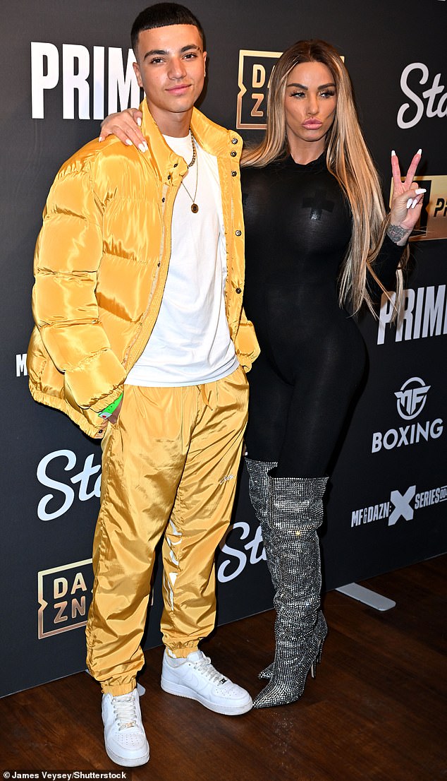 Despite mounting concern from fans, Katie's son Junior has insisted she is 'doing great', telling the Daily Mail that the family are the 'best' they have ever been (pictured January 2023)