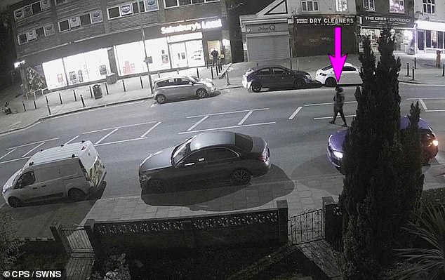 Demiesh Williams is seen outside at the Sainsbury's store in Beckenham, south-east London