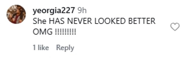 Viewers afterwards remarked on X: 'Does she age? Wow!', 'Looking like 90s Christina'... 'She has never looked better OMG'