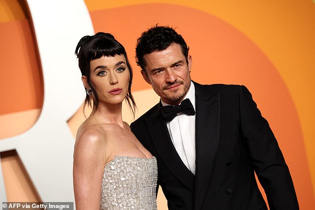 Perry and ex fiance Orlando Bloom attend the Vanity Fair Oscar Party in LA this past March