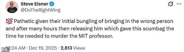 Law enforcement have come under fire not identifying and locating Neves Valente quickly enough to prevent Loureiro's murder, with critics blasting the FBIafter a Reddituser 'cracked the case' before they did