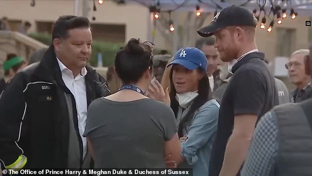Meghan and Harry's trip to meet those caught up in the LA fires makes the holidays video