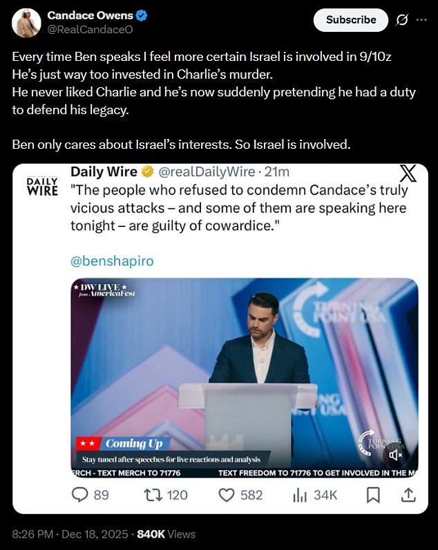 Owens responded to remarks from Shapiro afterwards, as cracks in the Republican party continue to emerge