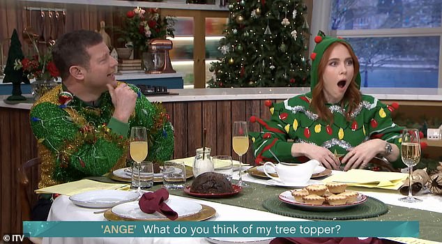 Dermot stifled his laughs as William issued a savage put down of Angela's decorations