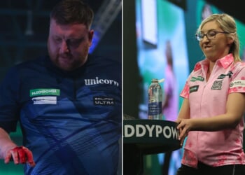 PDC make Fallon Sherrock decision after cheeky table gesture following ex-boyfriend Cameron Menzies' outburst