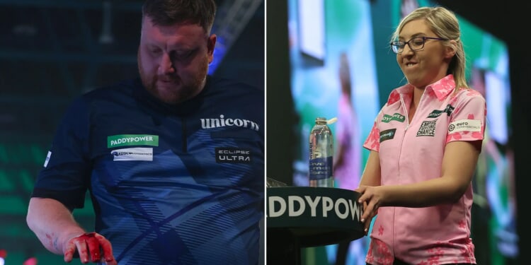 PDC make Fallon Sherrock decision after cheeky table gesture following ex-boyfriend Cameron Menzies' outburst