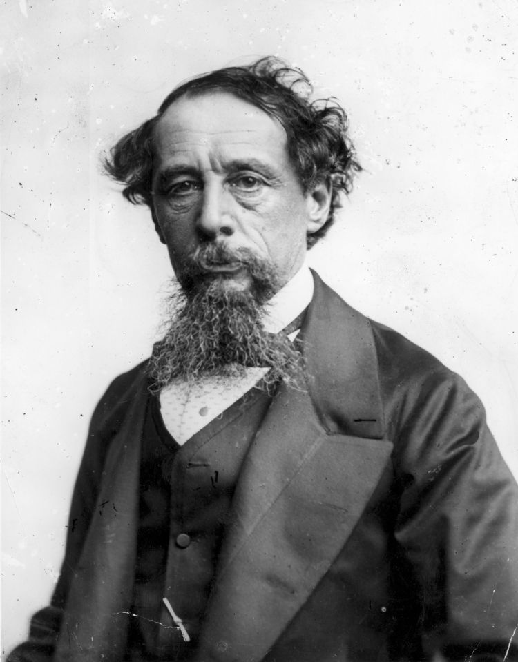 Photo of English novelist Charles Dickens.