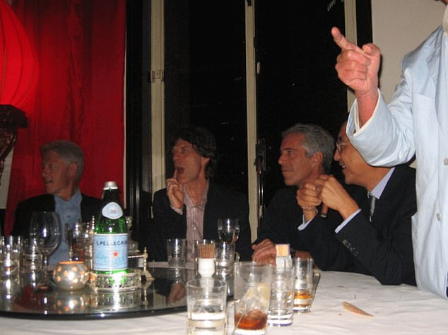 The files also contained photos of Epstein with celebrities Mick Jagger (Pictured) and Michael Jackson