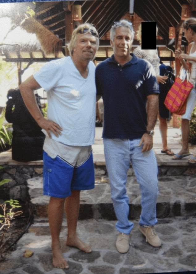 Epstein seen with billionaire Richard Branson in Friday's files release