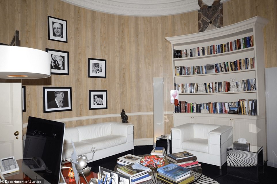The framed photos featured in the study included Marilyn Monroe and others