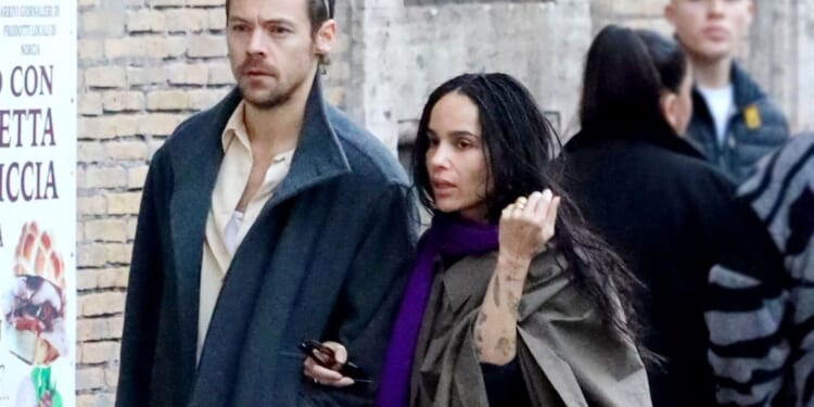 Zoe Kravitz wears ring on her wedding finger as she looks more loved up than ever in Rome with Harry Styles