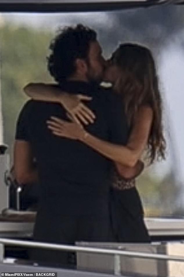 A source told Page Six that Valente 'is thrilled they finally tied the knot after having a kid together'; Bündchen and Valente share a passionate kiss in March in Miami