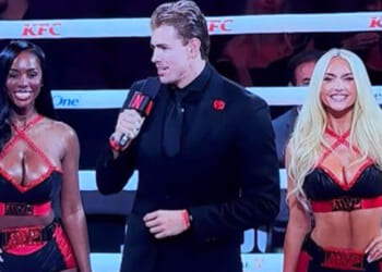 Knockout Jake Paul vs Anthony Joshua ring girls turn heads on Netflix as fans say 'we're just here for them'