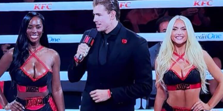 Knockout Jake Paul vs Anthony Joshua ring girls turn heads on Netflix as fans say 'we're just here for them'