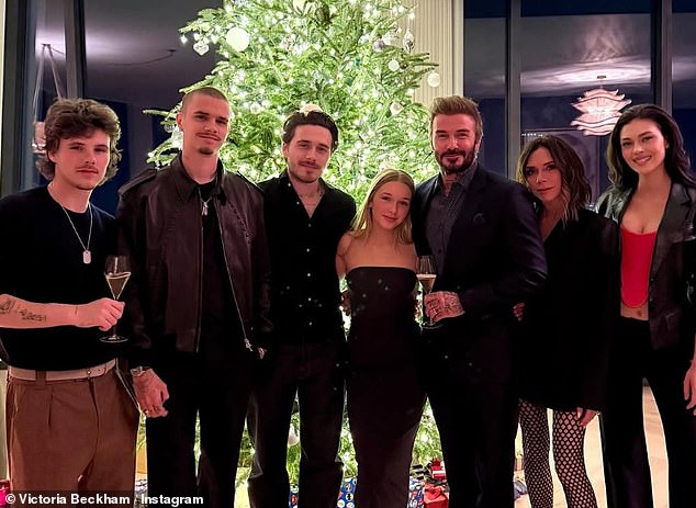 Brooklyn and his wife are at the heart of a spiraling family feud that has resulted in their absence from all of his family's key events over the past year (pictured together in 2024)