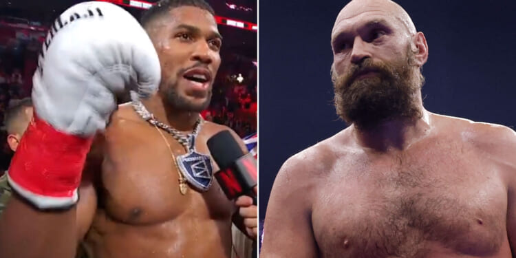  Anthony Joshua officially calls out Tyson Fury immediately after Jake Paul fight and blasts him over 'Twitter fingers'