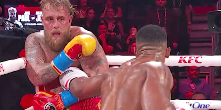 Jake Paul's stunned reaction to brutal Anthony Joshua KO that left YouTuber with nasty broken jaw