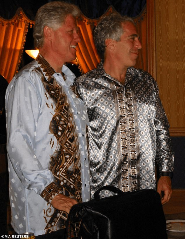 Several photos of former Democrat President Bill Clinton highlighted the release