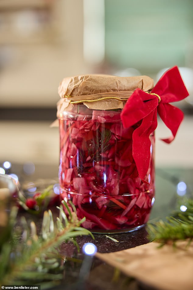 Christmas pickles which Sarah said were vibrant and packed full of flavour