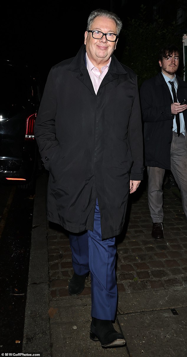 British broadcaster Mike Graham, 65, was also seen making an appearance