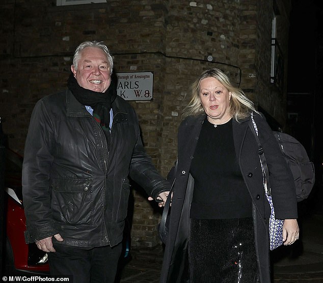 They were followed by LBC's Nick Ferrari and his wife Claire Goodwin, whom he married earlier this year