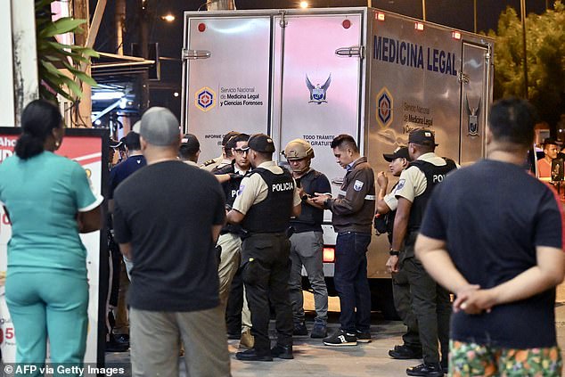 The double murder occurred around 4pm local time on Wednesday. His new partner was also shot