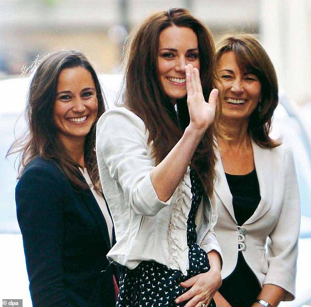 At that time, William and Kate had only told Kate's sister Pippa (left) and mother (Carole) they were expecting. The pair had initially planned to keep the pregnancy a secret until Christmas