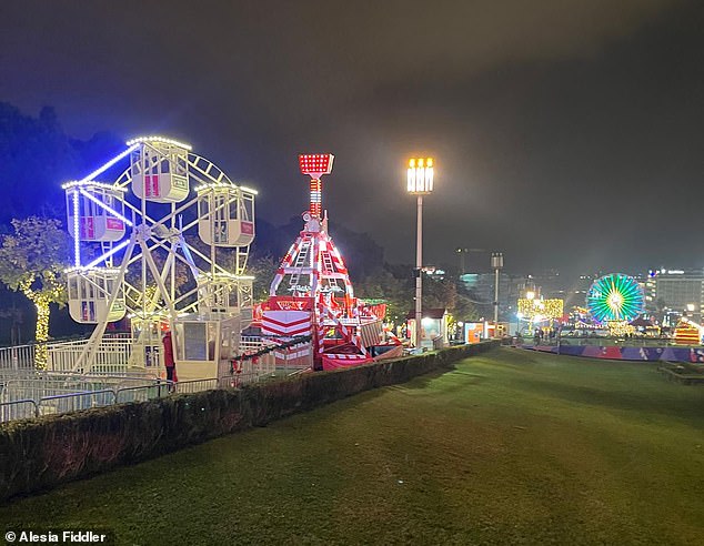 We stroll through the gates of Wonderland Lisboa without paying anything and make our way up one side of the park, checking out the various stalls along the way