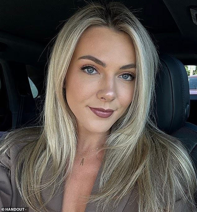 This obsession to achieve the perfect look led to her spending $10,000 on AirSculpt surgery in San Diego (pictured after surgery)