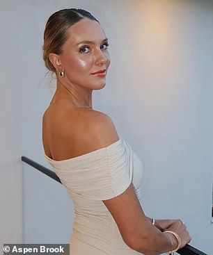 Aspen is pictured after the surgery