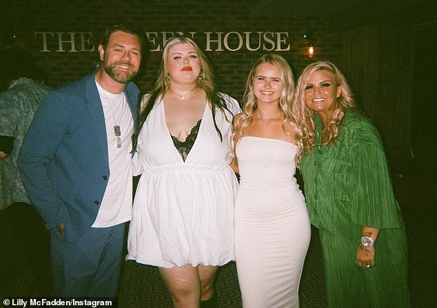 Brian (far left) was previously married to Atomic Kitten singer Kerry Katona (far right) from 2002 to 2006 - who he shares Molly and Lily-Sue with