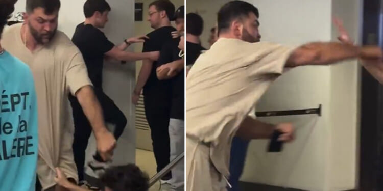 UFC heavyweight champion-turned-actor in shocking brawl with millionaire YouTube prankster backstage at Joshua vs Paul