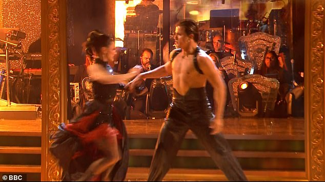 Amber opened the show with her pro partner Nikita, performing a Paso Doble that was picked by head judge Shirley Ballas